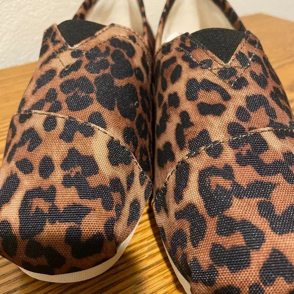 Charlie Paige Leopard Print Canvas Ballet Shoes - Picture 9 of 11